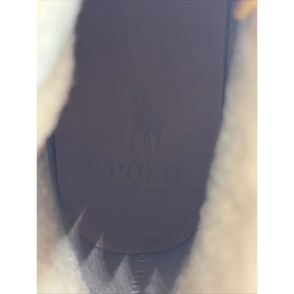 Polo Ralph Lauren Claus Lace-Up Mid Cut Duck Boots Leather Rubber Mens 8 NWT